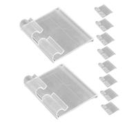 SOIMISS 20 pièces Support Étiquette Transparent PVC Porte Étiquette pour Étagères Filaires Affichage Clair de Prix pour Supermarchés Porte Cartes pour Rayonnage