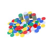 SOIMISS 200 Jetons de Jeu en Plastique 19Mm Épaisseur 2Mm Accessoires pour Bingo et Jeux Éducatifs Jetons Colorés Solides pour Apprendre à Compter et Calculer