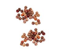 SOIMISS 200 pièces Perles Colorées Grand Trou Rondes Peintes Accessoires DIY pour Bijoux Décoration Maison et Artisanat Garçon Fille Mix Couleurs