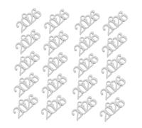 SOIMISS 20pièces Breloques Pendentifs Numéro Acier Inoxydable Kit De Fabrication De Porte-clés Avec Breloques Pompon Pour Bijoux De Remise De Diplôme