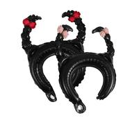 SOIMISS 20pièces Serre-têtes Gonflable Forme De Ballon Accessoire Pour Cheveux De Fête Couvre-chefs Pour Filles Et Femmes Lot De Bandeaux Tressés