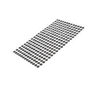 SOIMISS 234 Pièces Autocollants 5 MM Adhésifs DIY pour Artisanat Couleur Noire Acrylique Solide pour Décoration de Maison et