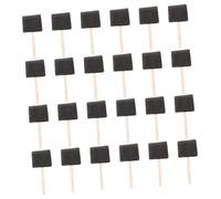 SOIMISS 24 pièces Pinceaux Peinture Éponge Bois Brosses à Main pour Graffiti Bricolage Outils Lavables pour Acrylique Aquarelle Huile