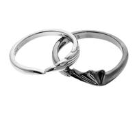 SOIMISS 2pièces Bague Couple Ajustable De Duo Anges Et Démons Pour Hommes Et Femmes Idéale Pour Saint-valentin Anniversaires Et Événements Spéciaux Bijoux Personnalisables