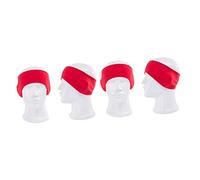 SOIMISS 2pièces Bandeau Thermique Unisexe Polaire Pour Ski Cyclisme Et Activités Extérieur Protège-oreilles Confortable Et Couleur Rouge