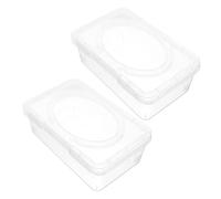 SOIMISS 2pièces Boîte Distributrice de Lingettes Humides Contenant à Lingettes pour Salle de Bain Chambre Rangement Toilette Distributeur Humide