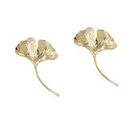 SOIMISS 2pièces Broche De Ginkgo Accessoire Élégant Pour Écharpe Veste Et Chapeau Bijou Femme Pin Alliage Durable Pour Anniversaire Et Accessoire De Fête