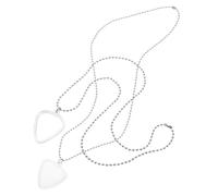 SOIMISS 2pièces Collier Porte-médiators Lot de Transparent pour Guitaristes Accessoire de Rangement pour Médiators Basse Pendentif de Musique Pratique