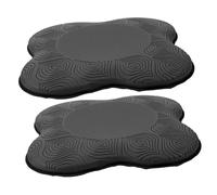 SOIMISS 2Pièces Coussin de Yoga Antidérapant Coussin Agenouillement Coude Tapis de Fitness Réversible pour Genoux et Poignets Accessoire de Gymnastique Élastique et Confortable