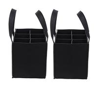 SOIMISS 2Pièces de Vin Portable à Bouteille Multi Grille Feutre pour Bouteilles Transporteur Pratique et pour Vos Bouteilles de Vin