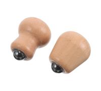 SOIMISS 2pièces Lot De Bâtons Pour Massage Visage Et Cou Outil Auto-massage Avec Poignée Bois Équipement Compact Pour Déplacements