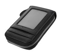 SOIMISS 2pièces Organisateur De Noir Pochette avec Zip pour De Crédit Identités Et Pratique pour Et Unisexe Et Compact