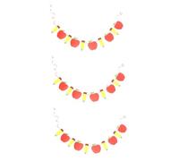 SOIMISS 3 Ensembles Bannière de Rentrée Scolaire Décoration de Classe Motif Pomme Crayon pour Semestre