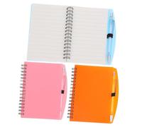 SOIMISS 3 ensembles Lot de Cahiers Spirale Pastel avec Stylo Cahiers Lignés pour Prise de Notes Carnet de Poche Pratique et Portable pour Bureau et École