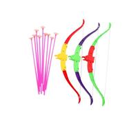 SOIMISS 3 Ensembles Set de Arcs et Flèches avec Ventouse pour Garçon Fille et Portable pour Jeux Plein Air Garçon Fille et Tir à Arc Sécurisé Couleur Aléatoire Couleur Aléatoire