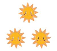 SOIMISS 3 PièCes Broche Soleil MéTal ColoréE Accessoire Bijoux Femme Corsage Pin ÉPinglettes Pour Robes ÉVéNements FêTe Mariage Saint-Valentin