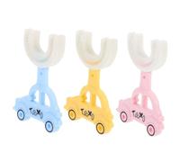 SOIMISS 3 pièces Brosse Dent Garçon Fille Silicone Forme U Nettoyage des Dents et Gencives Résistante et Confortable pour Garçons et Filles Développement Habitudes Bucco-dentaires