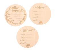 SOIMISS 3 pièces Cartes de Tableau Annonce Naissance Souvenir Maternité Indispensable Cadeau Shower Design Classique Safe Durable
