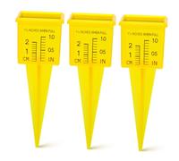 SOIMISS 3 Pièces jauge d'arrosage pluviomètres Eau de Pluie météo mesures Dehors arrosage Jardin Decoration Jardin pluviométre Mesure de l'eau du Paysage conteneur de pluviomètre Plastique