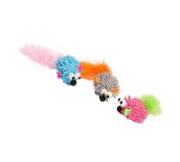 SOIMISS 3 pièces Jouets pour Forme de Souris Lot de Jouets Amusants pour avec Queue Attrayante Peluche pour Stimulez Instinct de Chasse et Gardez Vos Animaux Actifs et Couleur Aléatoire