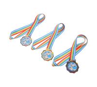 SOIMISS 3 pièces Médaille de Natation Métal Garçon Fille Or Argent Bronze avec Ruban Récompense Sport Scolaire pour Tournois et Concours