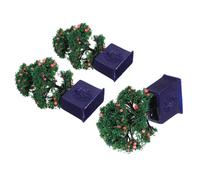 SOIMISS 3 Pièces Miniature Decorative Potted Fruit Trees Realistic Fake Bonsai Plants for Dollhouse Mini Garden Desk and Photography Decor