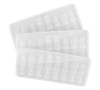SOIMISS 3 Pièces Moules Silicone Échecs International pour Bricolage Création Résine DIY Artisanat Bijoux Cristal Jeux de Société Décoration Maison Famille
