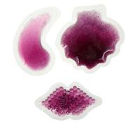 SOIMISS 3 pièces Pack de Pochettes Gel Froid et Chaud pour Visage Yeux et Lèvres Masque Rafraîchissant et Apaisant pour Soins Faciaux