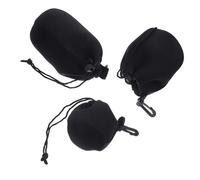SOIMISS 3 pièces Pochette de Rangement pour Objectifs Photo Néoprène Petite Moyenne et Protection Humidité Chocs Étui Souple pour Lentilles Appareils Photo Reflex et Hybrides