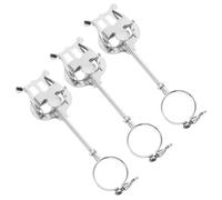 SOIMISS 3 Pièces Pupitre Portable en Fer Argenté pour Clarinette et | Clip de Lyre de Marche, Maintien Ferme des Feuilles, Léger, Réduit la Fatigue Cervicale, Usage Extérieur