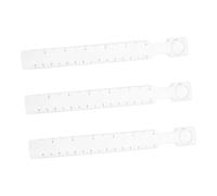 SOIMISS 3 Pièces Règle Portable avec Loupe Règle Transparente Centimétrique Précise pour Dessin Modelage Origami et Travaux de Détail Outil Polyvalent pour Bureau et Étudiants