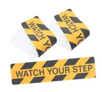 SOIMISS 3 pièces Ruban Adhésif Antidérapant Autocollants Attention Regardez Votre pour Escaliers et Sols Signalisation pour Sites Industriels et Commerciaux