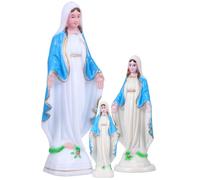 SOIMISS 3 pièces Statue Vierge Résine Décoration Religieuse pour Église et Bureau de Ornements Idéaux pour de Culture Religieuse