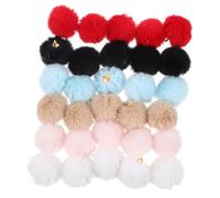 SOIMISS 30 pièces Boules Pompons Colorés pour Création Bijoux Petits Pendentifs Pompons Légers DIY Accessoires pour Boucles Oreilles Colliers Bracelets