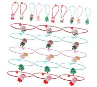 SOIMISS 30 Pièces Élastiques pour Cheveux Colorés pour Filles Bandeaux de Noël pour Petites Filles Élastiques pour Cheveux Accessoires de Noël pour Garçon