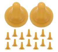SOIMISS 30 Pièces Tétine de Lait pour Chiot Étanche en Silicone | Douce, Effet Maternel, Réduit les Blessures Buccales, pour Lapins et Nouveaux Propriétaires, Jaune