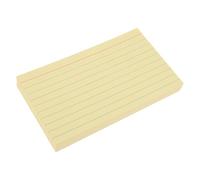 SOIMISS 300 Pièces Cahier à Fiches Bristol Lignées Jaune en Papier pour Étudiants Rangement Facile et Catégorisation, pour L'organisation Scolaire Révisions