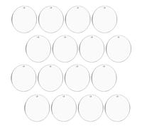 SOIMISS 30Pièces Cercles Acryliques Transparente pour DIY Porte Clés Décoratifs Vides Accessoires Artisanaux pour Projets Créatifs et Décorations Personnalisées