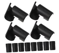 SOIMISS 32paires Clip De Verrouillage pour Étagère Noir Manchon Étagère Plastique Remplacement pour Clips Métallique Compatible