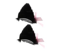 SOIMISS 3paires Pinces à Cheveux Oreilles De Chat Avec Cloche Accessoire De Cosplay Adorable Pour Look Fantaisie