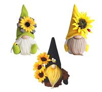 SOIMISS 3Pcs Tournesol GNOME Poupée GNOME Décorations en Peluche Printemps Tournesol GNOME Été Honeybee Gnomes Maison Bureau Bureau Ornement