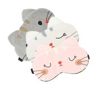 SOIMISS 3Pièces Masque de Sommeil Portable pour Garçon Fille Couverture Occultante Douce Carton pour Voyage et Bureau