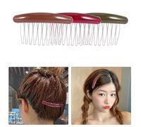 SOIMISS 3pièces Peigne De Coiffure à Glissière Latérale Peigne à Cheveux Solide Et Doux Pour Démêler Coiffure Facile Et Transport Pratique Pour Femmes Et Filles