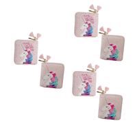 SOIMISS 3pièces Portefeuille à Glissière PU avec Motif De Licorne Cartoon pour Petit Portefeuille Pratique Rose pour
