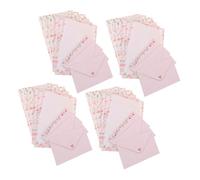 SOIMISS 4 Ensembles Set de Papeterie à Motifs Fleuris et Animaux Kit à Lettre Décoratif avec Enveloppes Papier Multi Usage pour et Messages Personnalisés