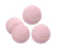 SOIMISS 4 pièces Balles de Tennis Caoutchouc pour Débutantes de Balles Jouets Roses pour Entraînement et Pratique pour Filles Jouant Au Tennis