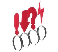 SOIMISS 4 pièces Bandeaux Flèche et Symboles Rouges pour Femmes Accessoires de Fête Originaux et Légers Serre-tête Amusants pour Célébrations et Cosplay