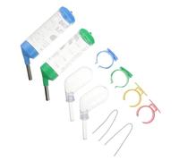 SOIMISS 4 pièces Biberon pour Petits Animaux Bouteille Eau Anti-Fuite pour Hamster Lapin Cobaye et Rongeurs Design Transparent Facile à Observer Installation Ajustable pour Cage