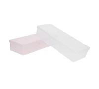 SOIMISS 4 pièces Boîte Manucure avec Couvercles Organisateur Compact pour Outils Nail Art Rangement Vernis et Accessoires Manucure Boîte Légère et Pratique pour Bijoux et Petits Objets