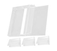 SOIMISS 4 pièces Boîtes de Rangement Plastique Transparentes pour Cassettes Lot de Étuis Ajustés Organisateur Vintage pour Collectionneurs et DJ Support de Cassette Sécurisé et Pratique